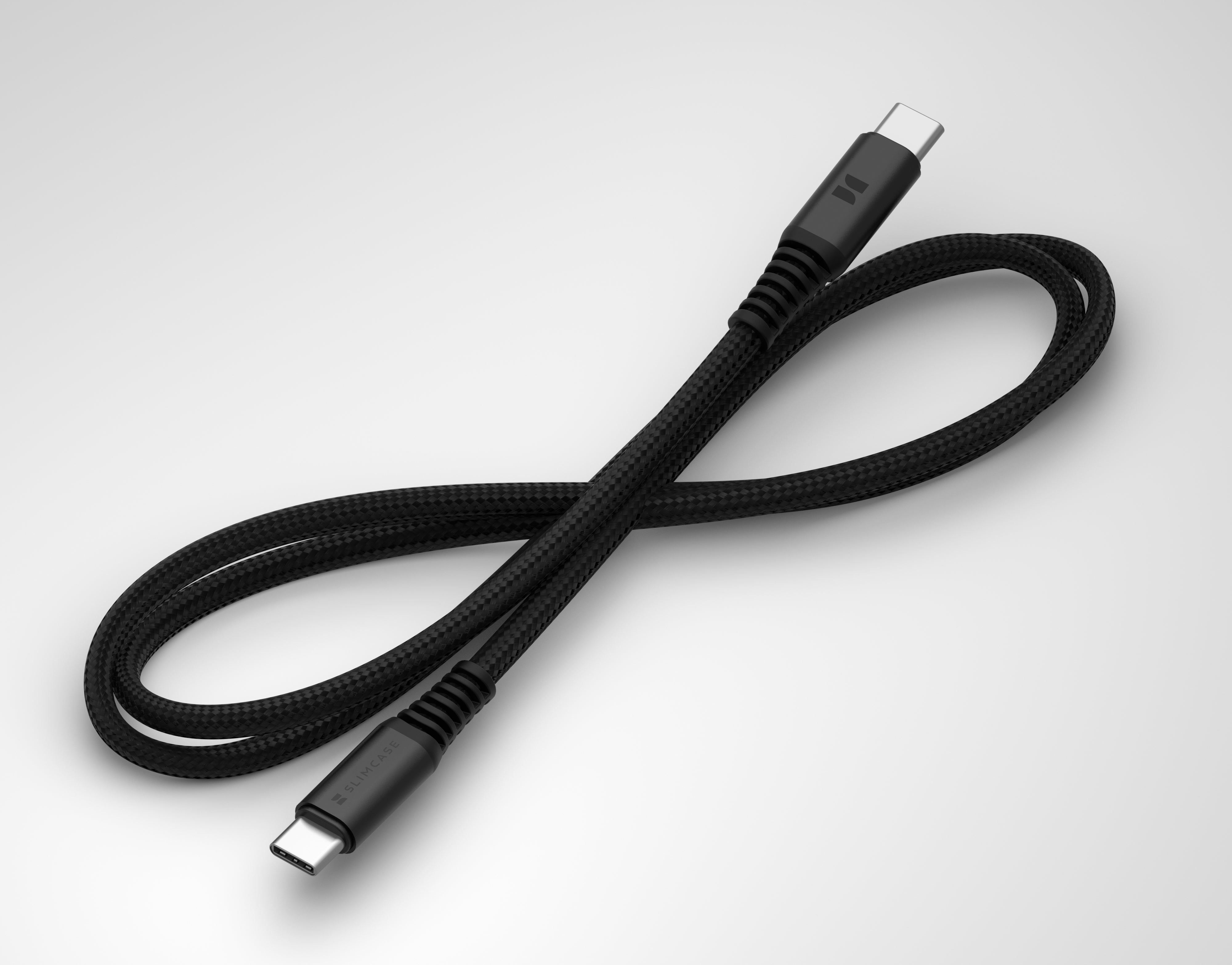 Slimcase USB-C-C Fast Charging Cable 100W - Black - Slimcase Philippines