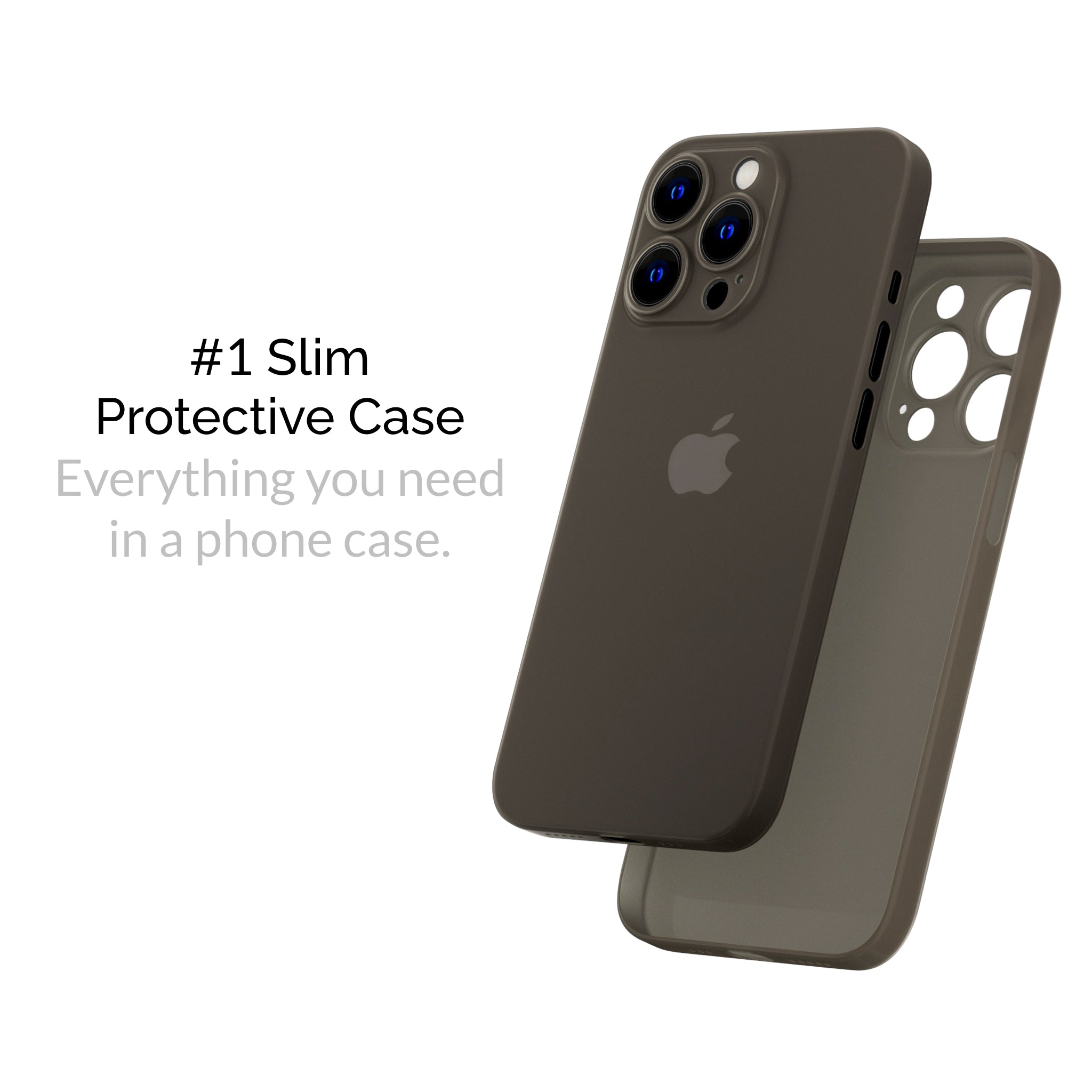 Slimcase for iPhone 13 Pro Max - Classic - Frosted Black - Slimcase Philippines
