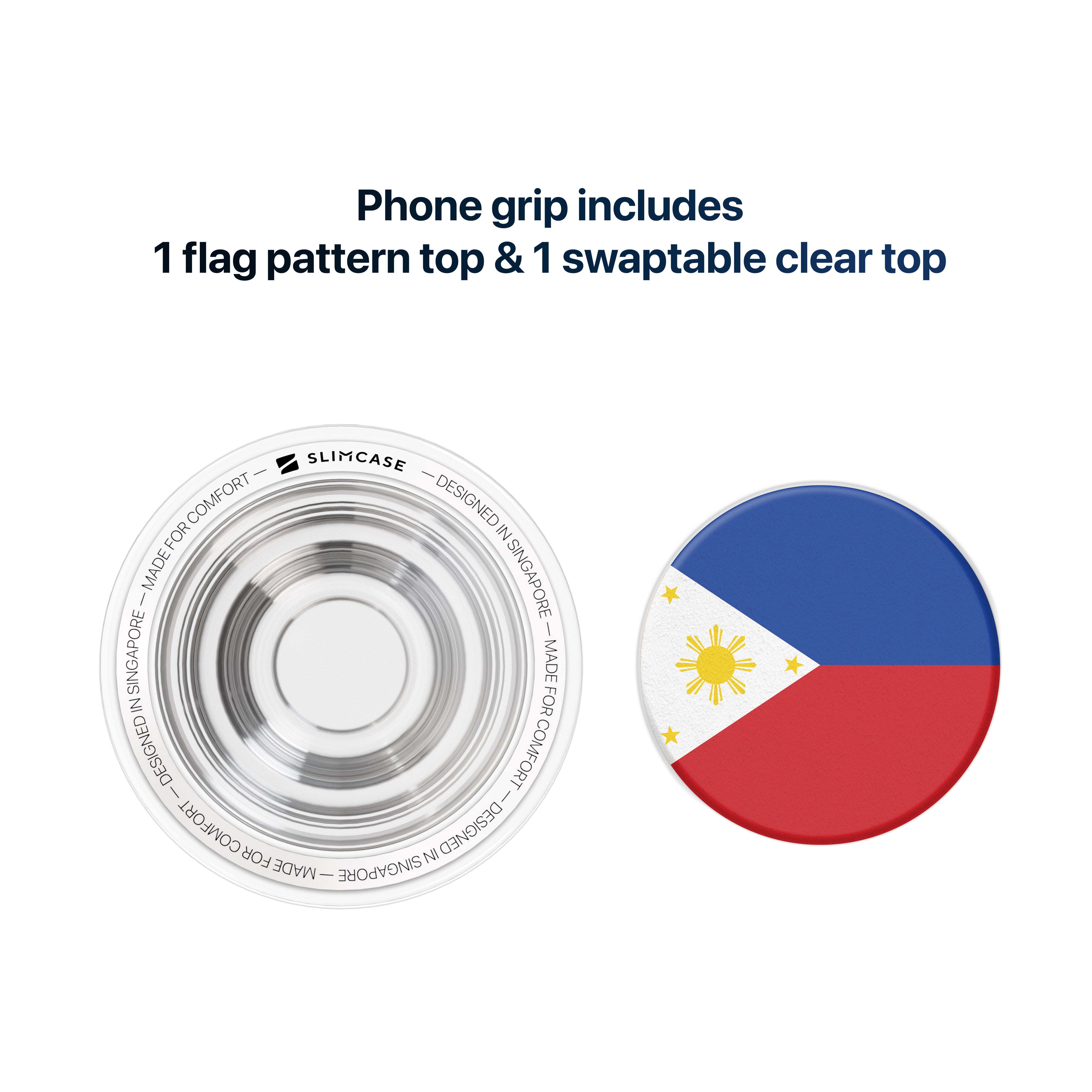 Magnetic Phone Grip, Adapter Ring Plate included
